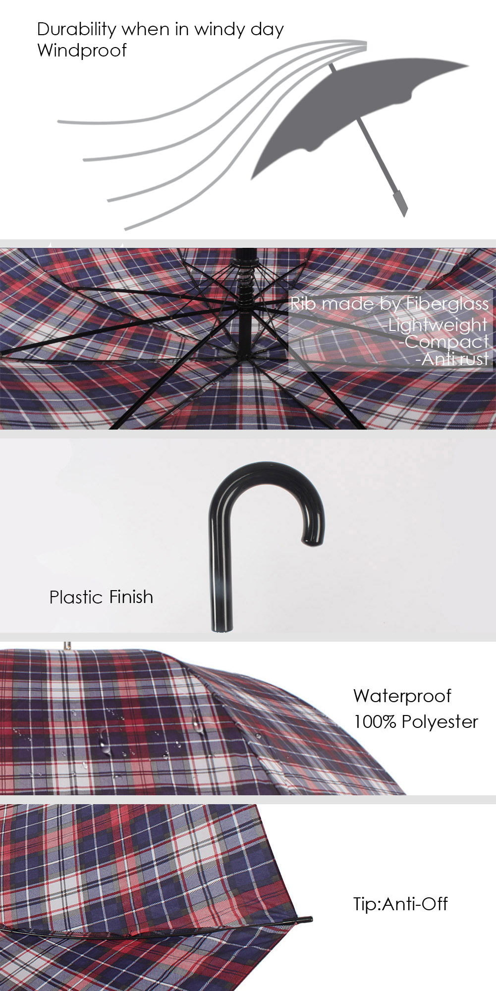 large golf umbrella windproof